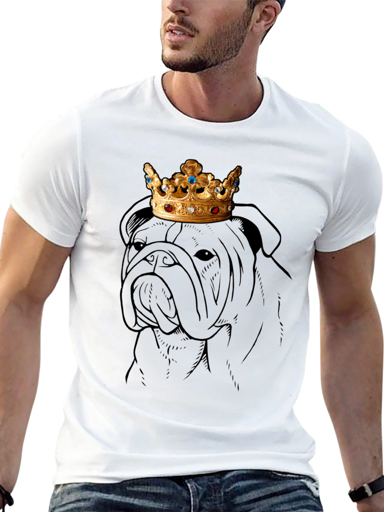 Bulldog King Graphic Tee - Black