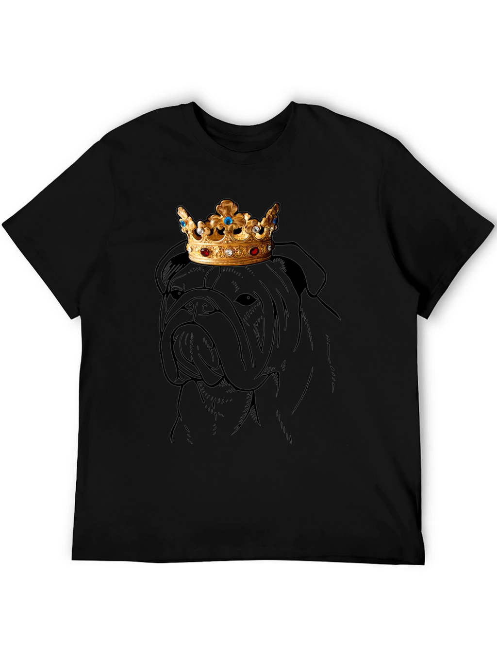 Bulldog King Graphic Tee - Black