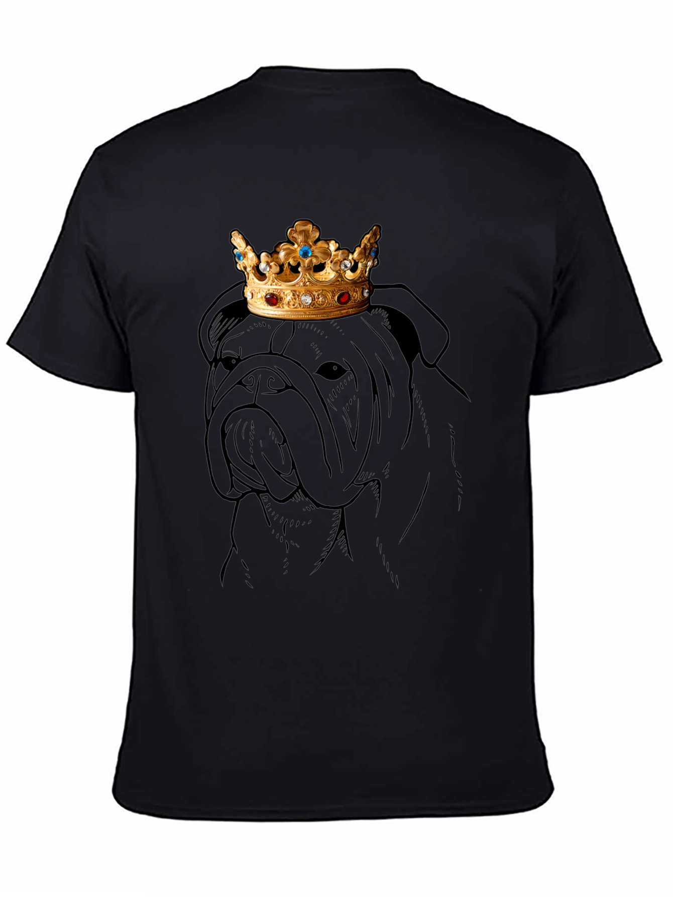 Bulldog King Graphic Tee - Black