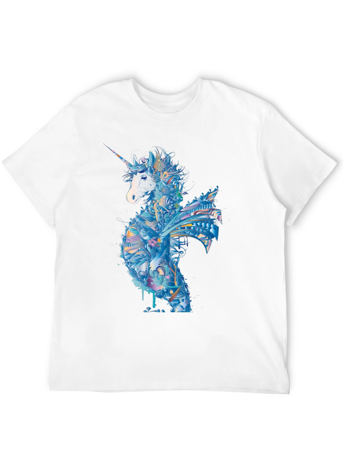 Unicorn Graphic Tee - Mens Black T-Shirt