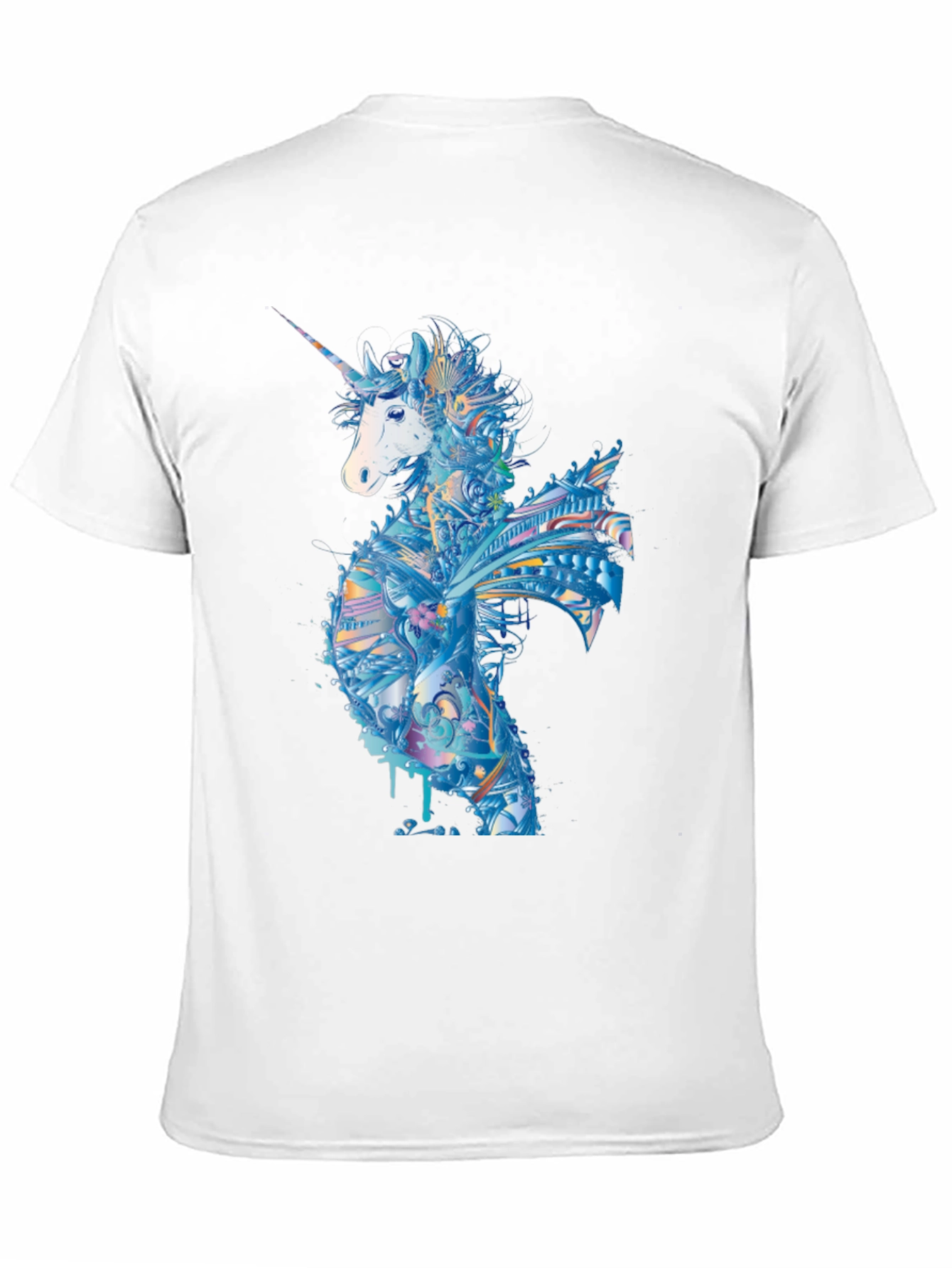 Unicorn Graphic Tee - Mens Black T-Shirt