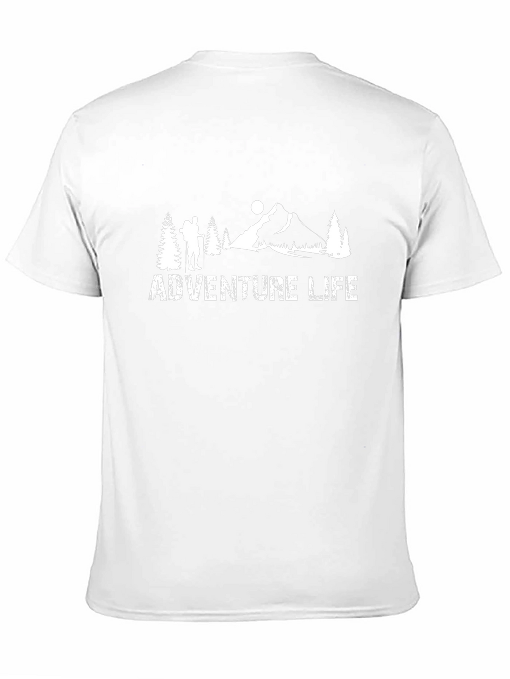 Adventure Life Graphic Tee - Mountain Hiker Design