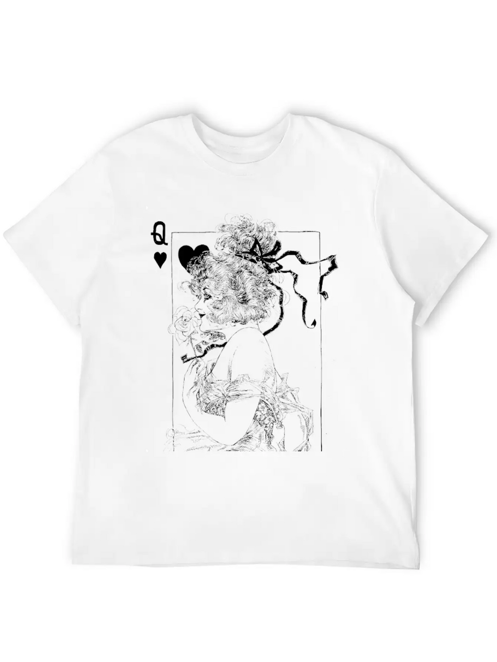 Queen Of Hearts Essential Cotton Tee For Daily Outfits – Unisex Style