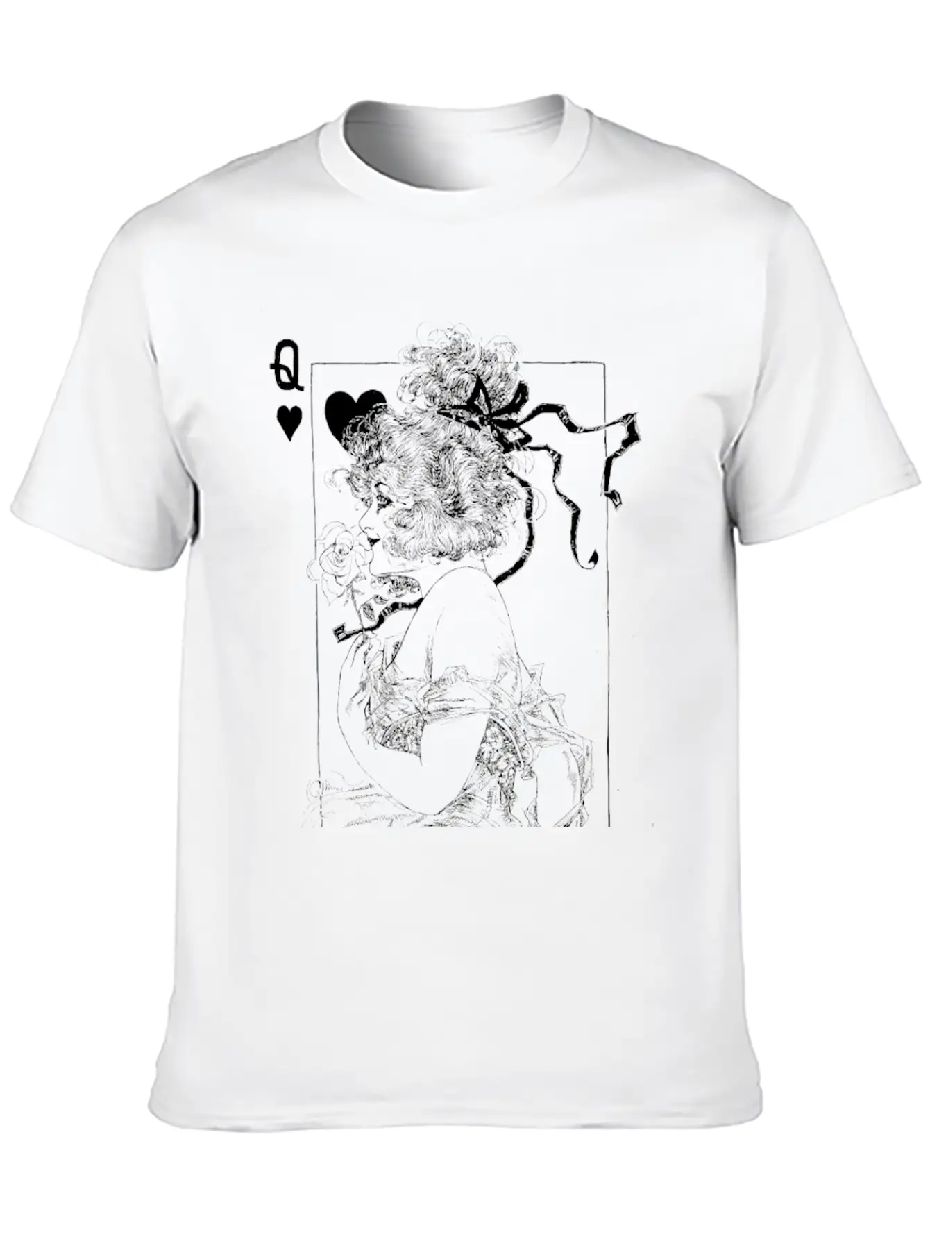 Queen Of Hearts Essential Cotton Tee For Daily Outfits – Unisex Style