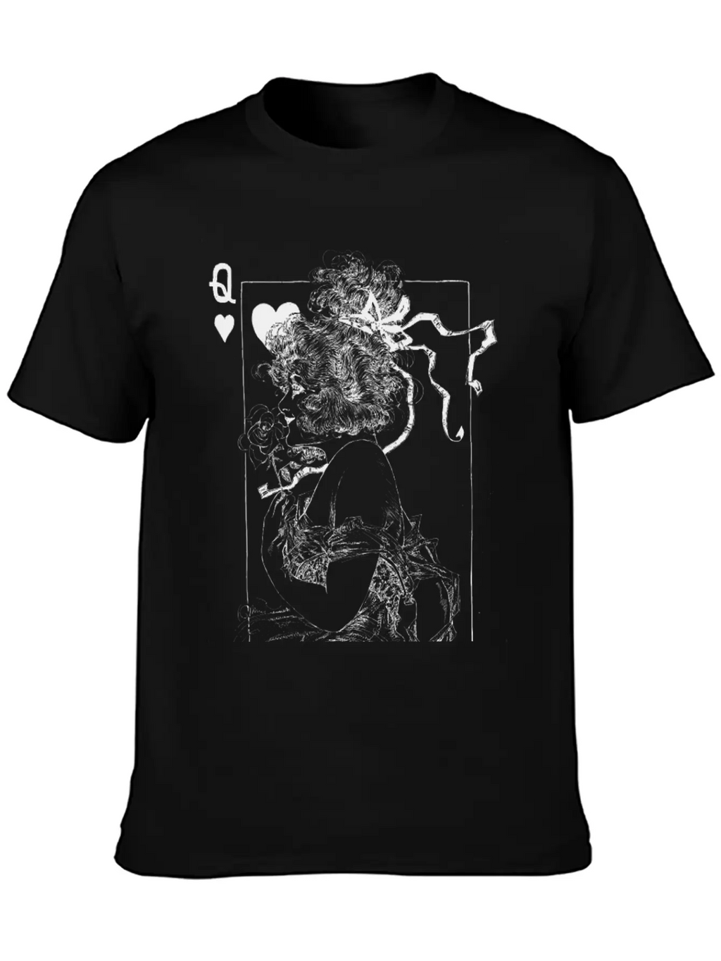 Queen Of Hearts Essential Cotton Tee For Daily Outfits – Unisex Style