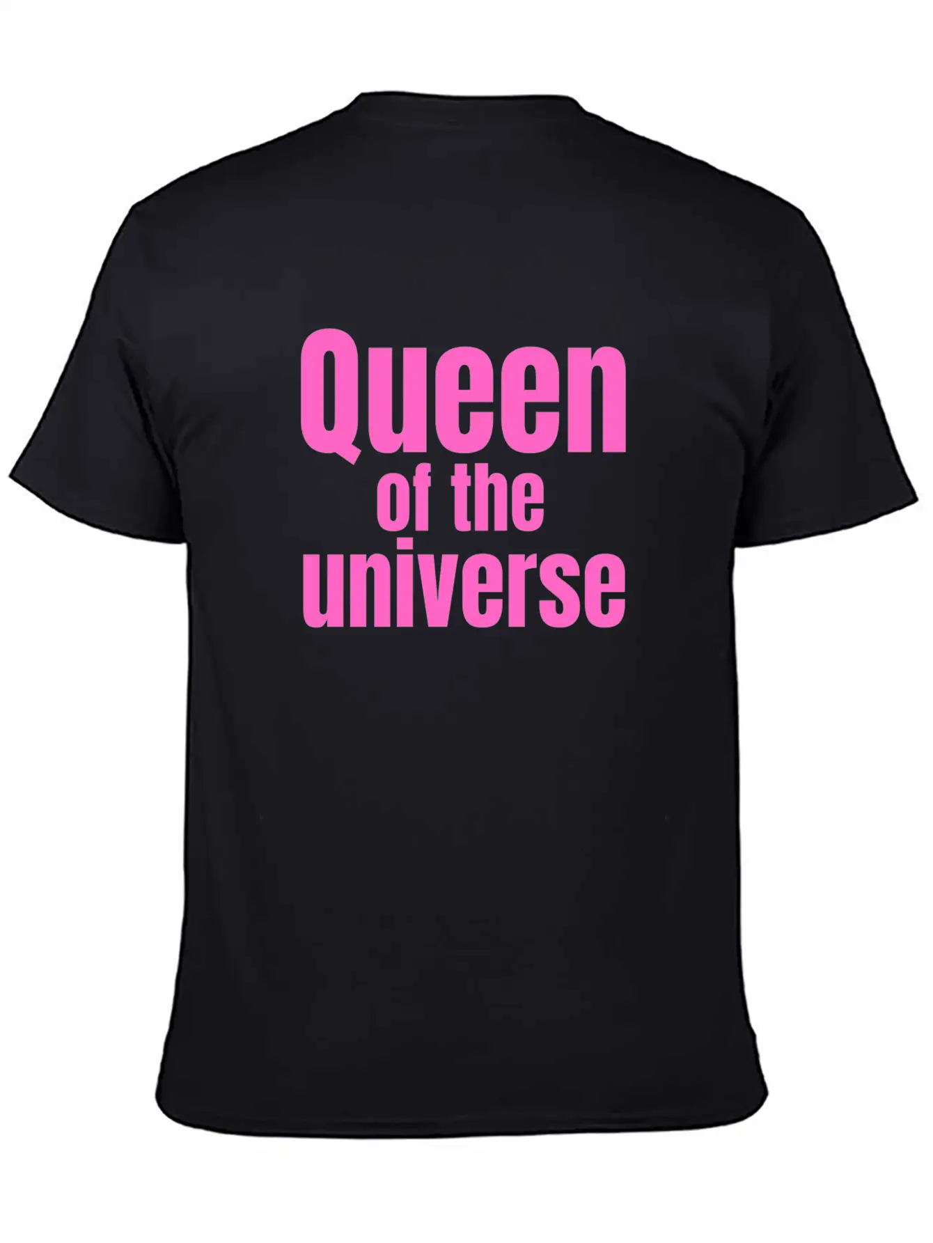 Queen Of The Universe In Pink Casual Graphic T-Shirt – Simple And Comfortable Daily Wear