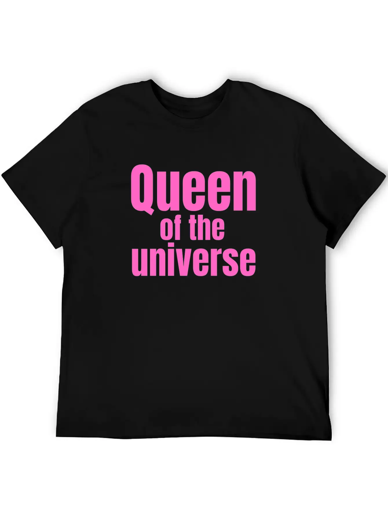 Queen Of The Universe In Pink Casual Graphic T-Shirt – Simple And Comfortable Daily Wear