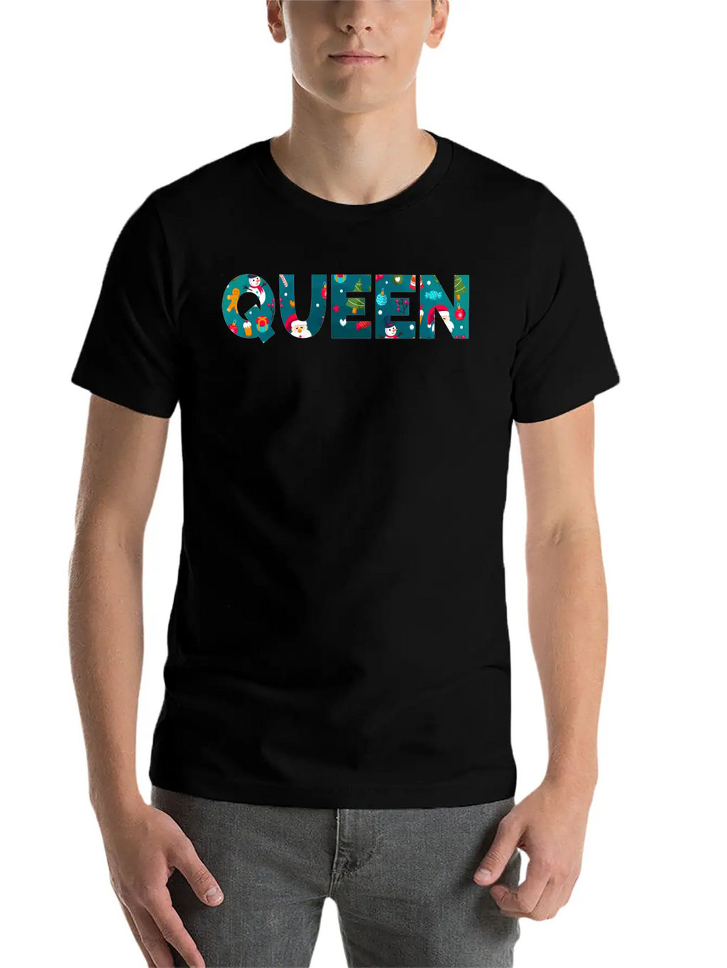 QUEEN Unisex Short Sleeve Soft Cotton T-Shirt – Casual Everyday Wear