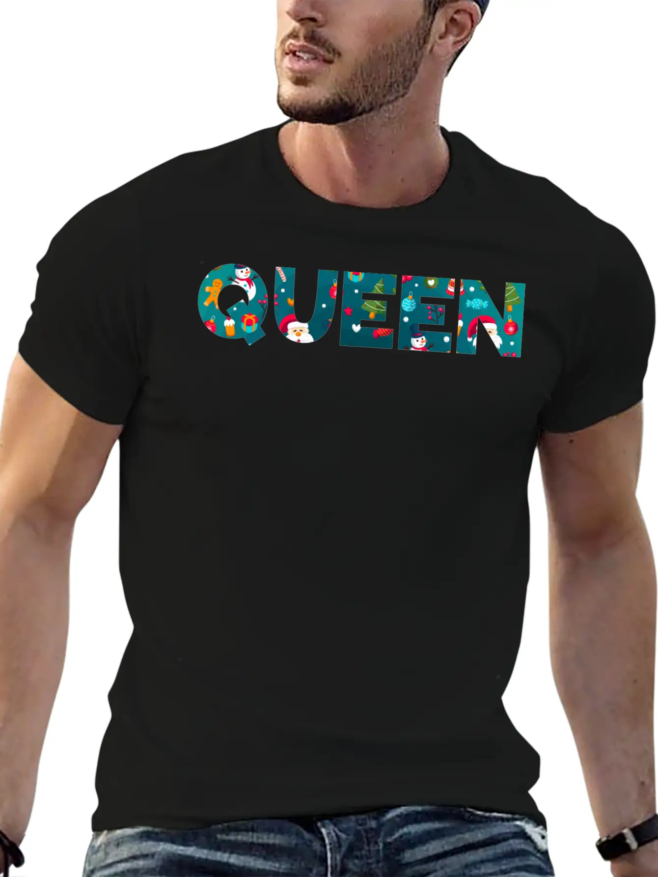 QUEEN Unisex Short Sleeve Soft Cotton T-Shirt – Casual Everyday Wear