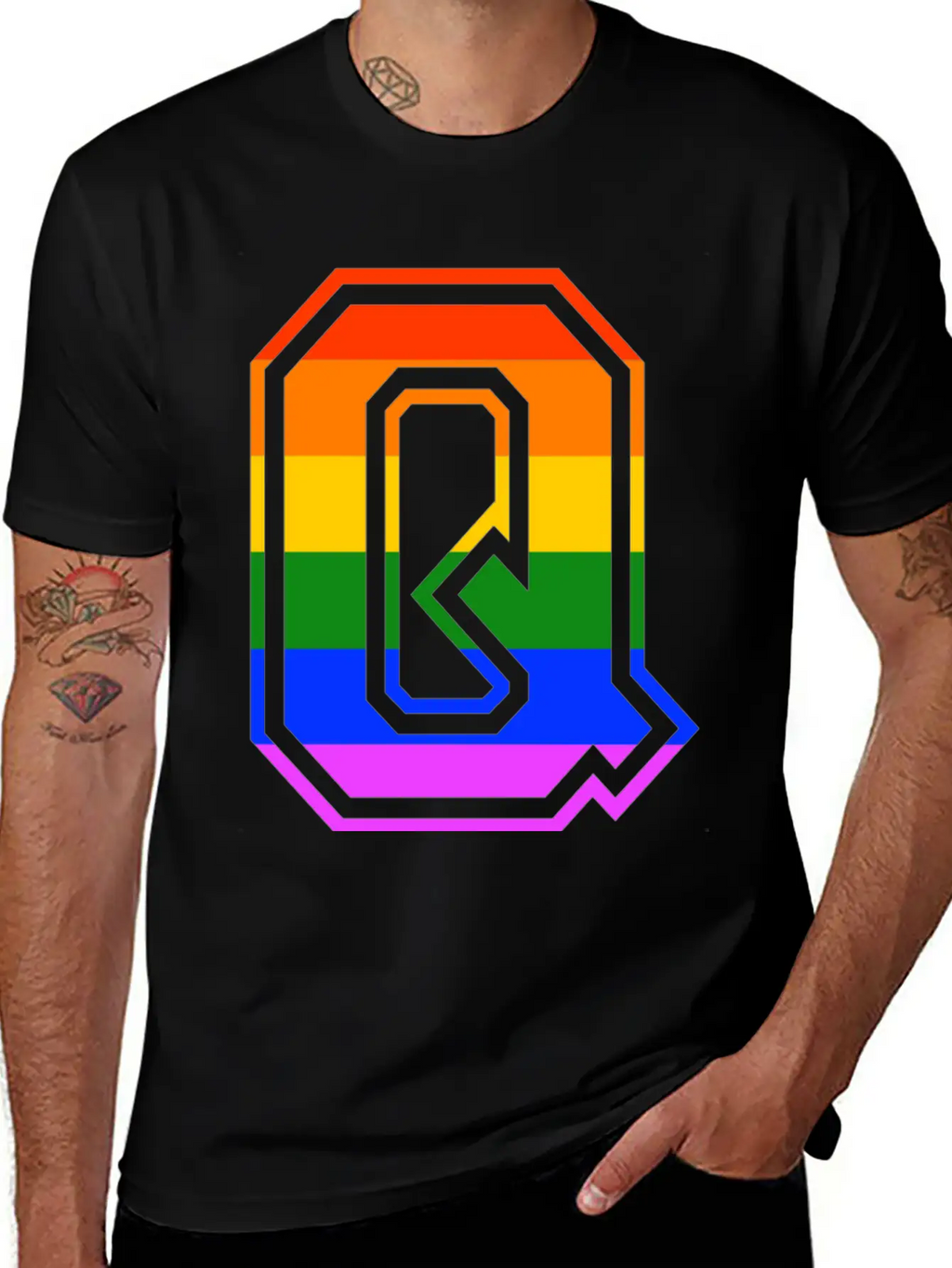 Queer LGBT Gay Pride CDS Rainbow Unisex Casual T-Shirt – Clean Design For Daily Comfort
