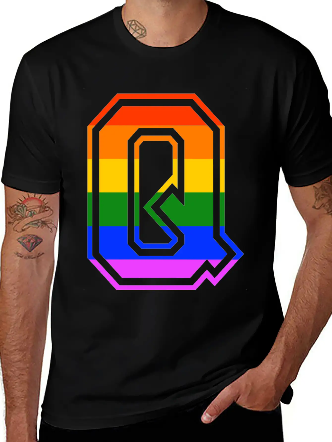 Queer LGBT Gay Pride CDS Rainbow Unisex Casual T-Shirt – Clean Design For Daily Comfort