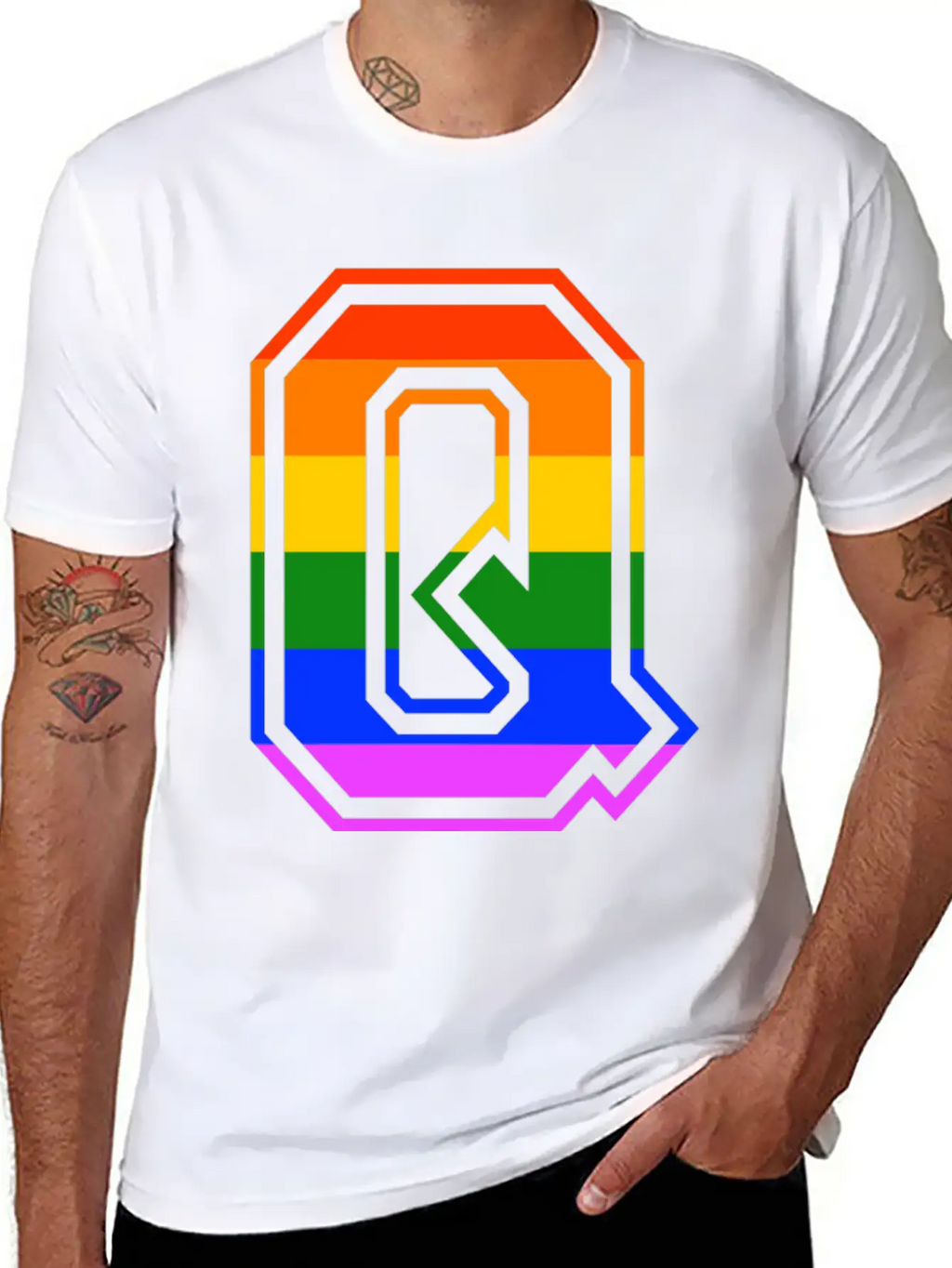 Queer LGBT Gay Pride CDS Rainbow Unisex Casual T-Shirt – Clean Design For Daily Comfort