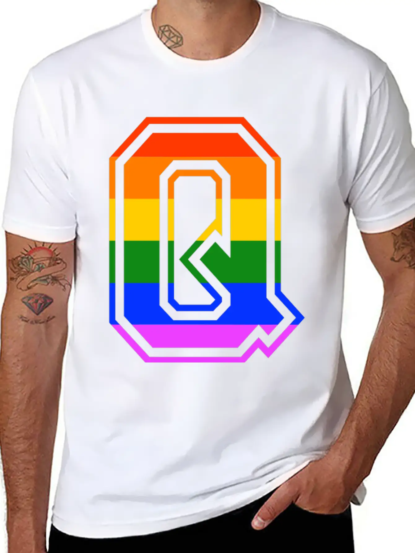 Queer LGBT Gay Pride CDS Rainbow Unisex Casual T-Shirt – Clean Design For Daily Comfort
