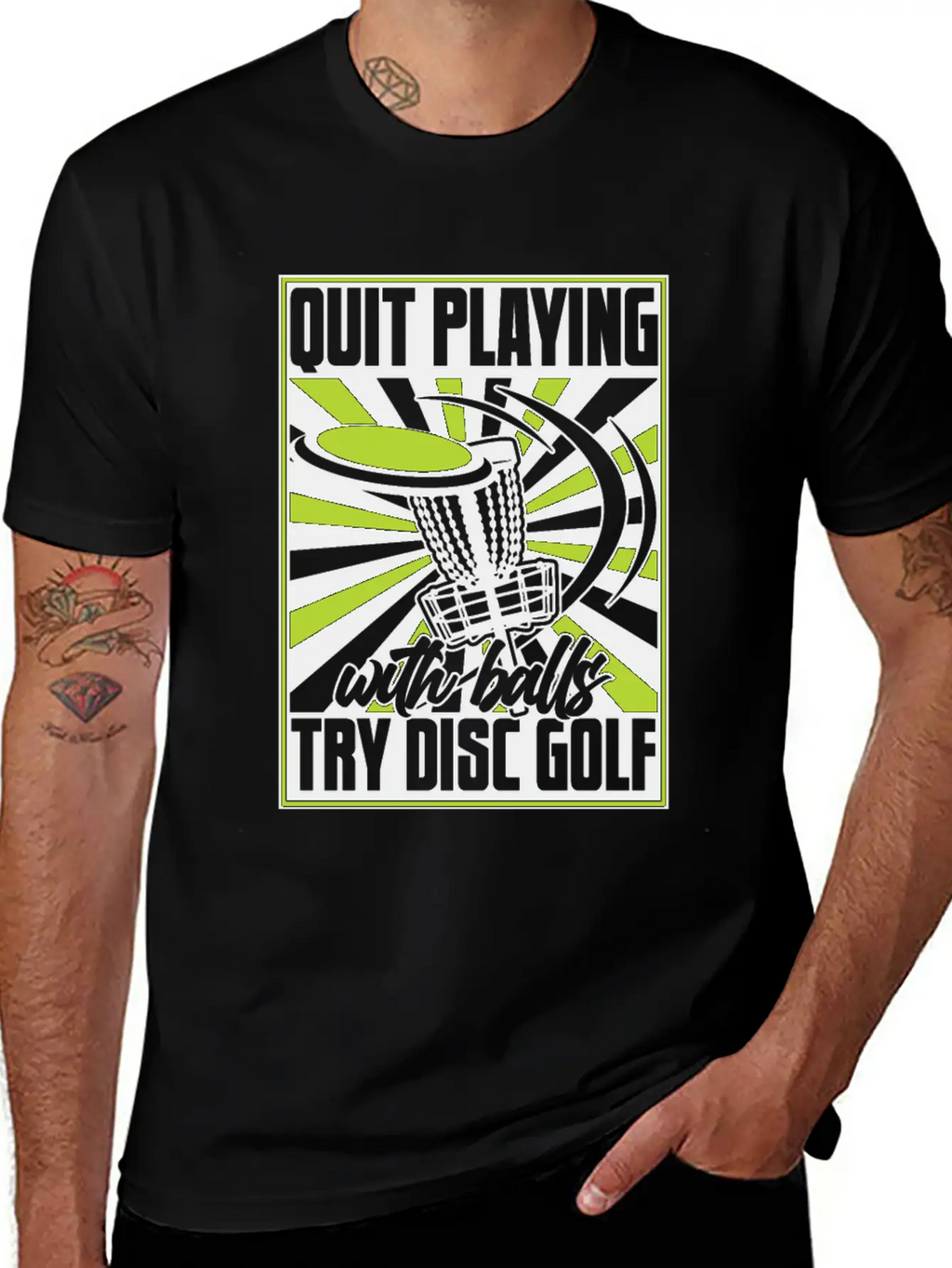 Quit Playing With Balls Frisbee Buddy Player Pro Unisex Short Sleeve Soft Cotton T-Shirt – Casual Everyday Wear
