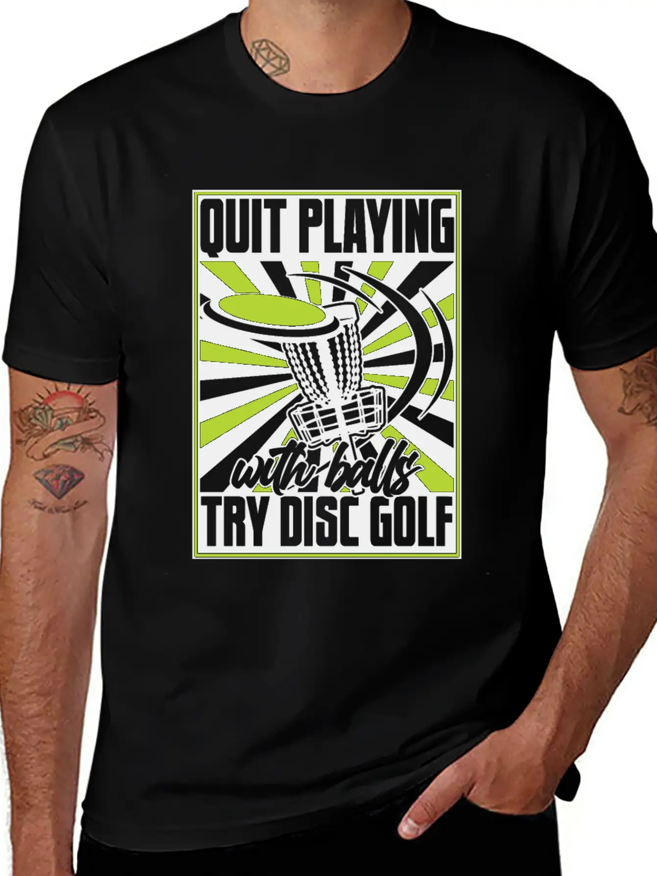Quit Playing With Balls Frisbee Buddy Player Pro Unisex Short Sleeve Soft Cotton T-Shirt – Casual Everyday Wear