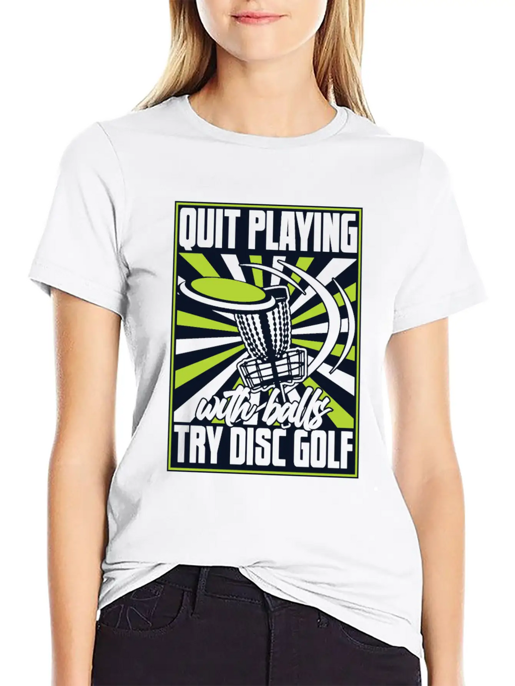 Quit Playing With Balls Frisbee Buddy Player Pro Unisex Short Sleeve Soft Cotton T-Shirt – Casual Everyday Wear