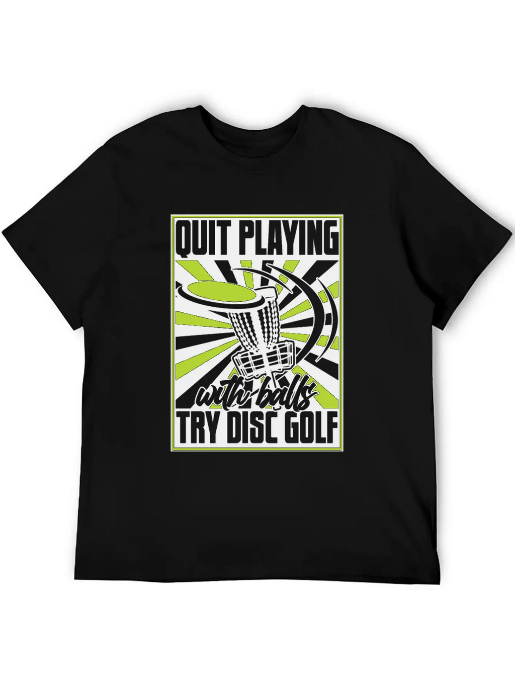 Quit Playing With Balls Frisbee Buddy Player Pro Unisex Short Sleeve Soft Cotton T-Shirt – Casual Everyday Wear