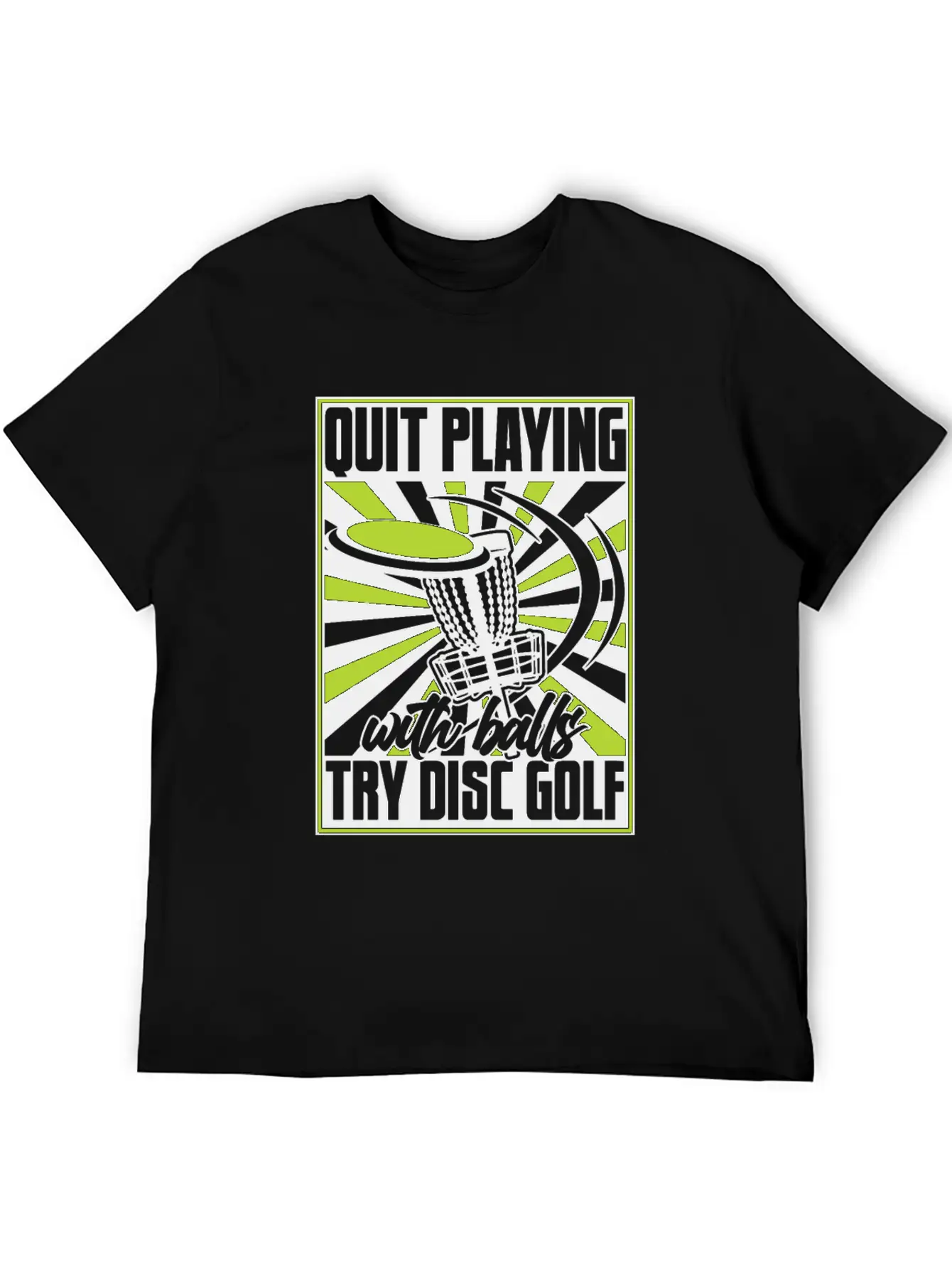 Quit Playing With Balls Frisbee Buddy Player Pro Unisex Short Sleeve Soft Cotton T-Shirt – Casual Everyday Wear