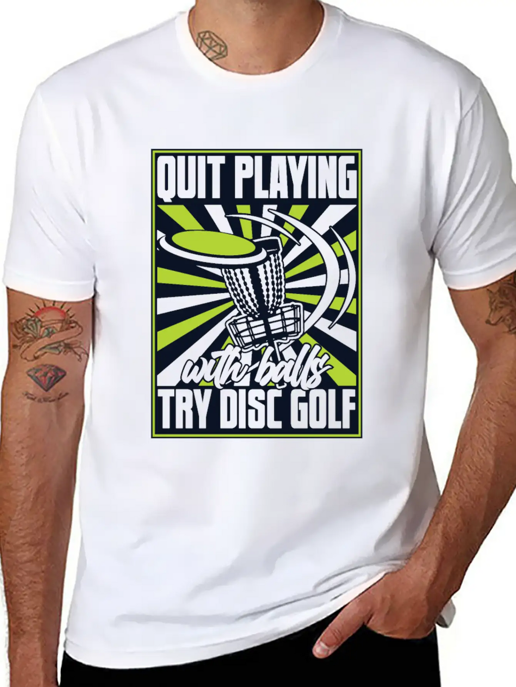 Quit Playing With Balls Frisbee Buddy Player Pro Unisex Short Sleeve Soft Cotton T-Shirt – Casual Everyday Wear