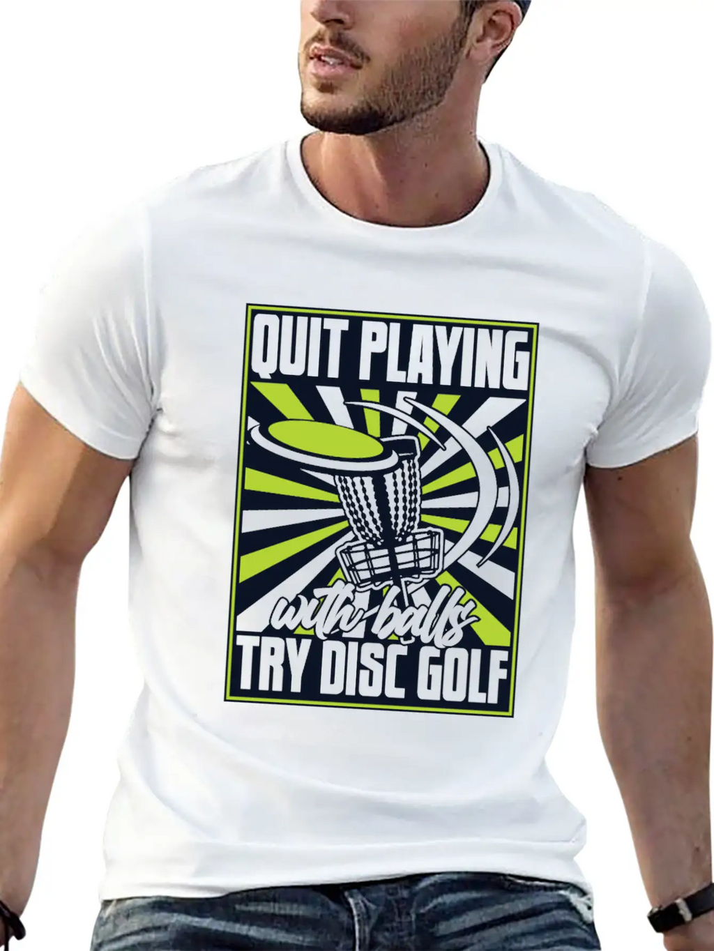 Quit Playing With Balls Frisbee Buddy Player Pro Unisex Short Sleeve Soft Cotton T-Shirt – Casual Everyday Wear