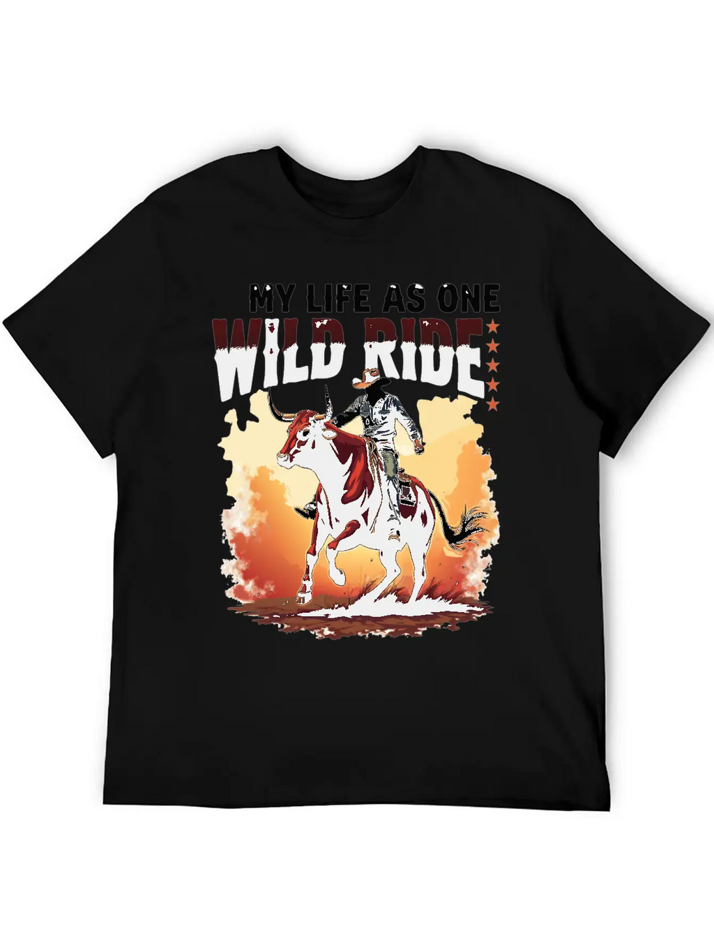 Quote Rodeo Cowboy - Great Gift Idea Funny Design Unisex Casual T-Shirt – Clean Design For Daily Comfort