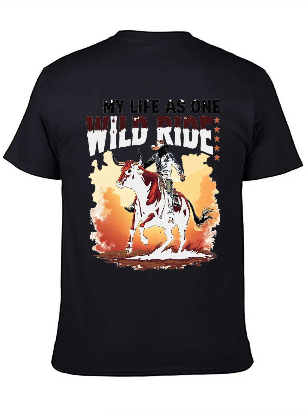 Quote Rodeo Cowboy - Great Gift Idea Funny Design Unisex Casual T-Shirt – Clean Design For Daily Comfort
