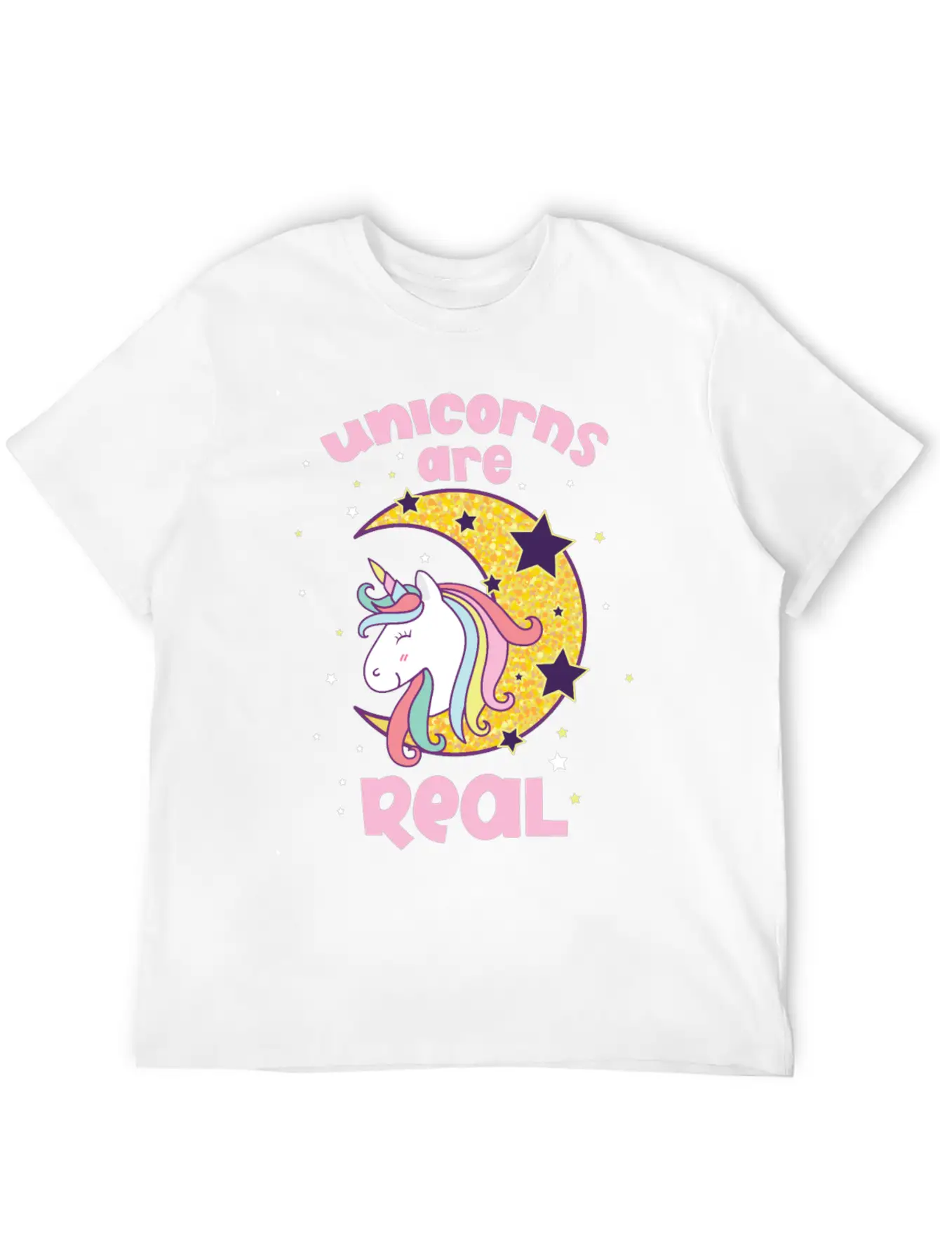 Quotes Of Unicorns Unicorns Are Real Unisex Short Sleeve Soft Cotton T-Shirt – Casual Everyday Wear