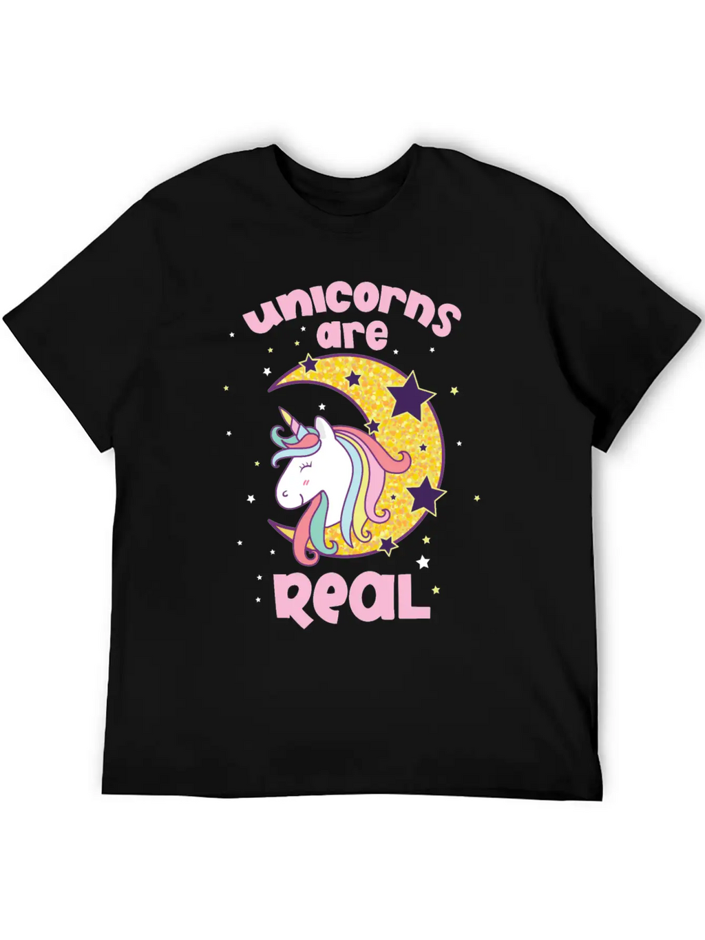 Quotes Of Unicorns Unicorns Are Real Unisex Short Sleeve Soft Cotton T-Shirt – Casual Everyday Wear