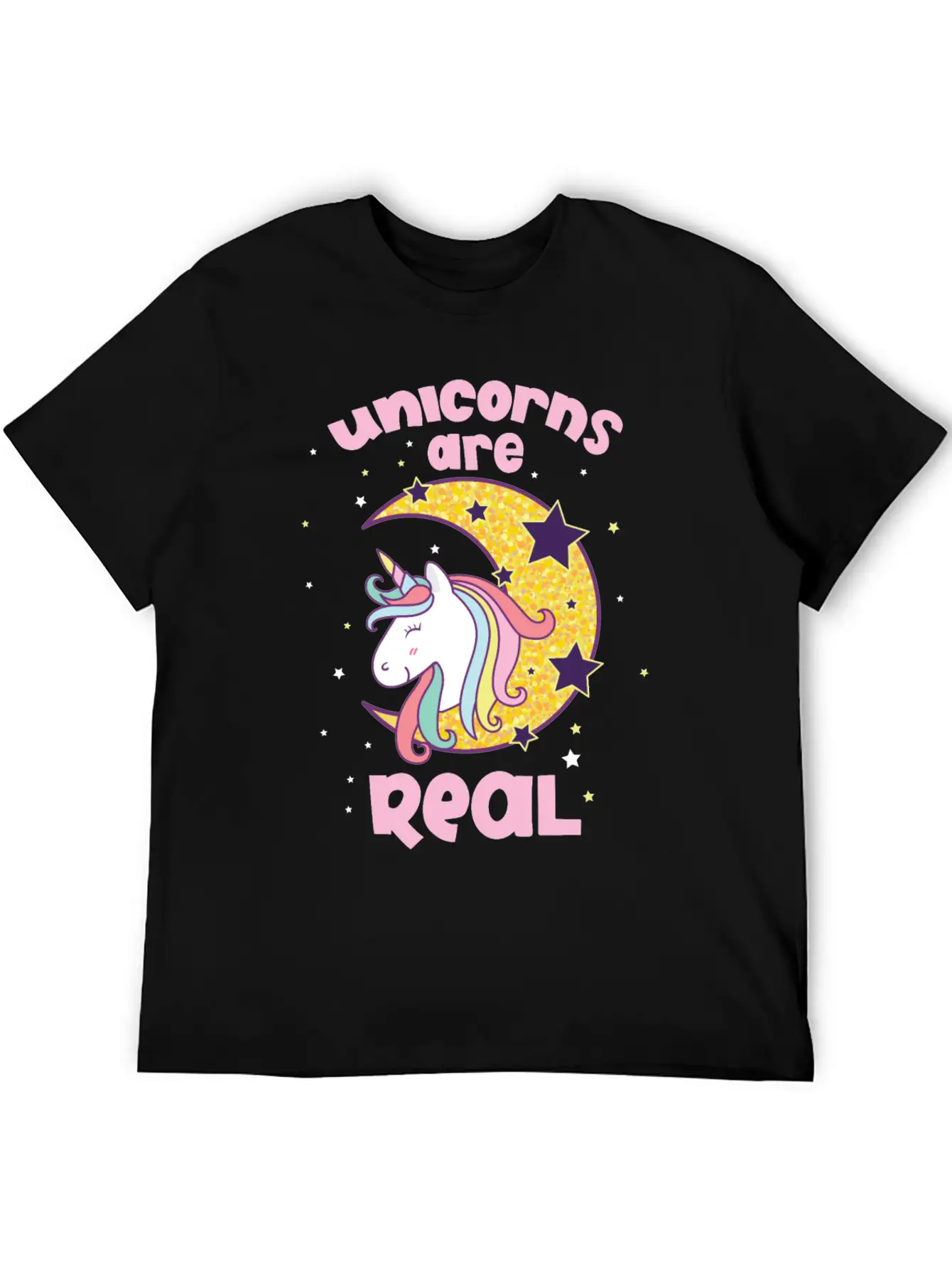 Quotes Of Unicorns Unicorns Are Real Unisex Short Sleeve Soft Cotton T-Shirt – Casual Everyday Wear