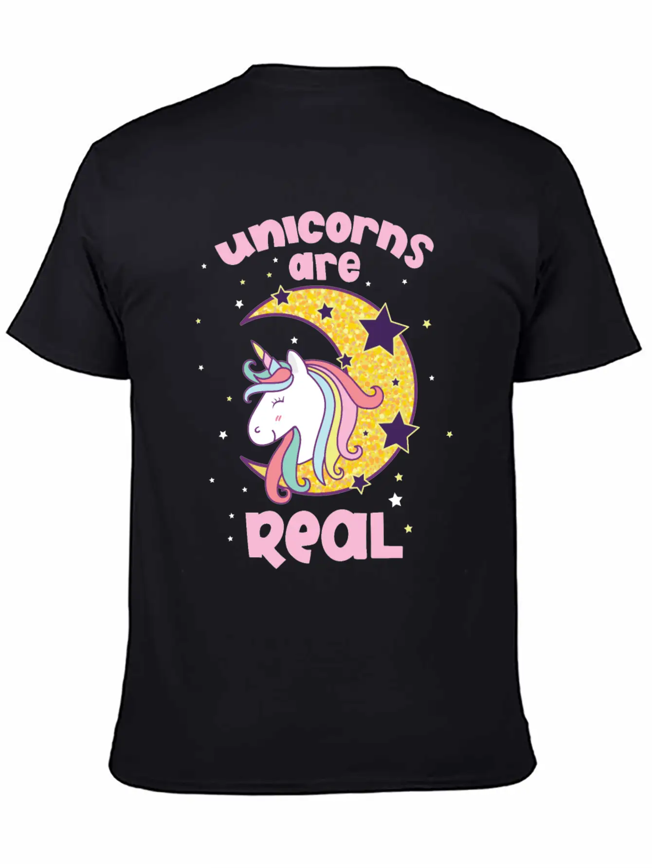 Quotes Of Unicorns Unicorns Are Real Unisex Short Sleeve Soft Cotton T-Shirt – Casual Everyday Wear