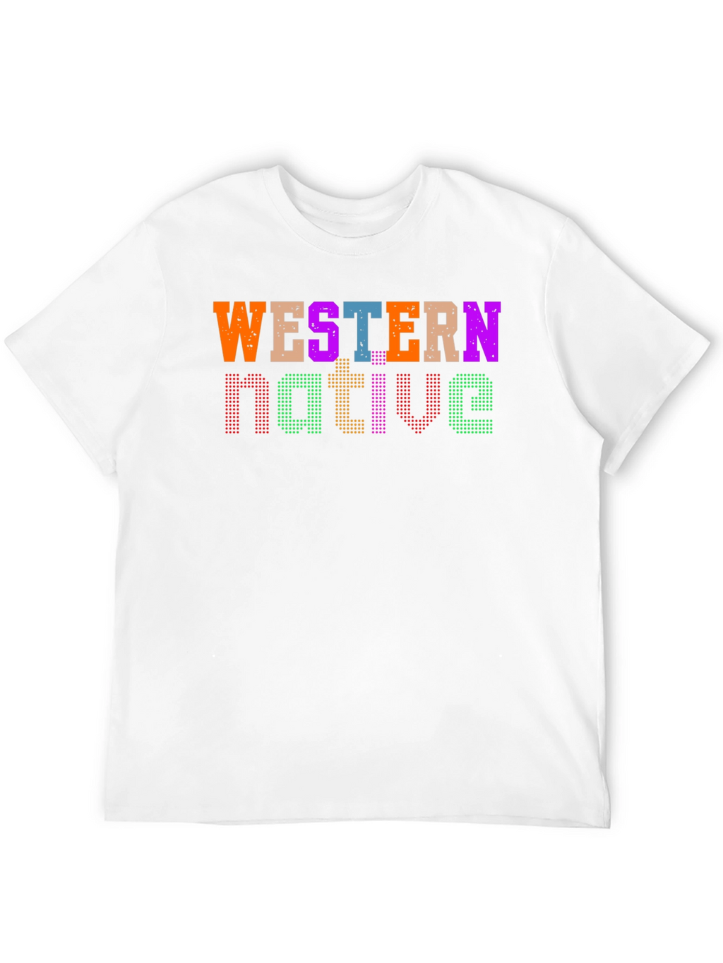 Western Native Graphic Tee - Black Casual T-Shirt