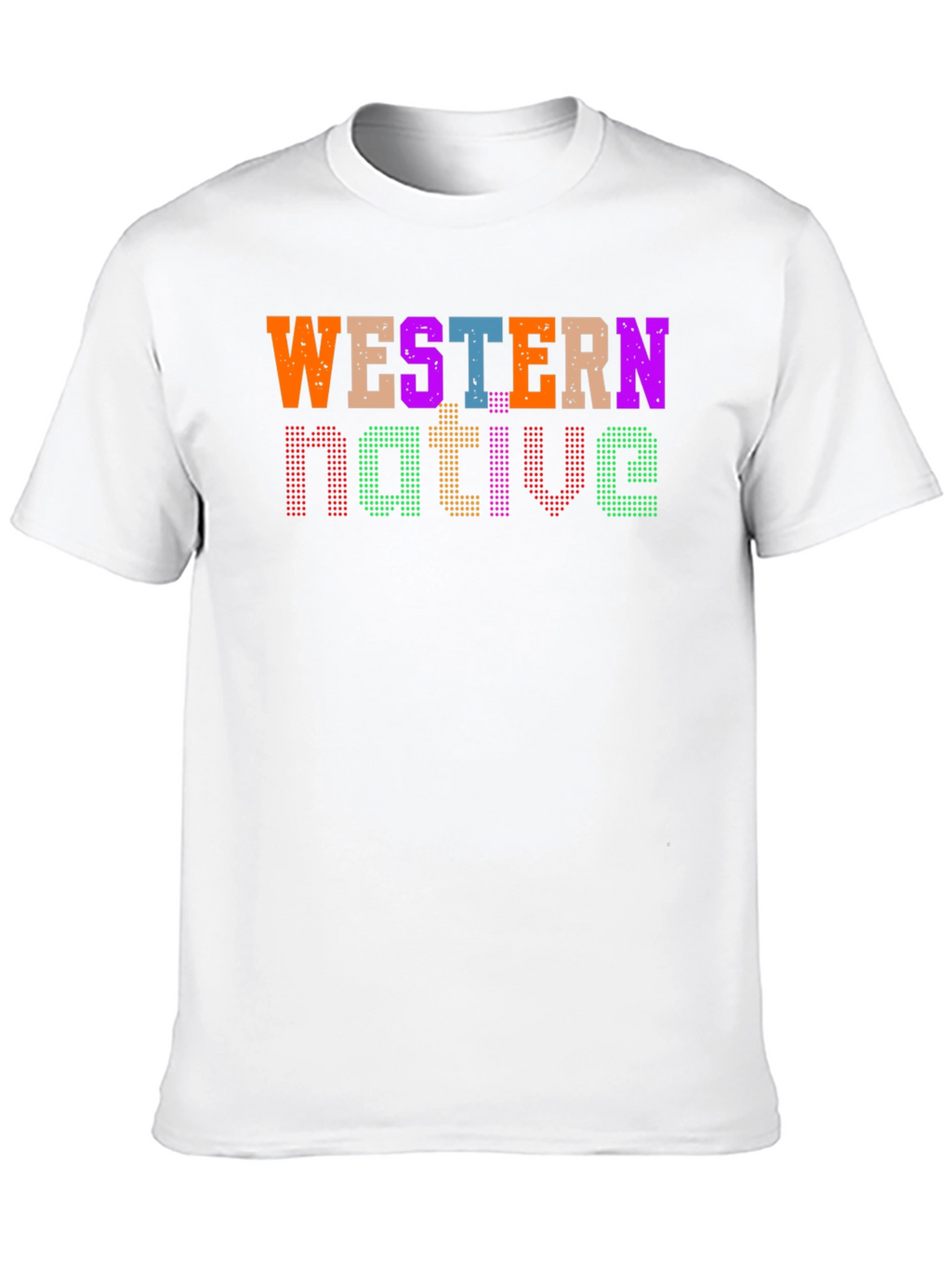 Western Native Graphic Tee - Black Casual T-Shirt
