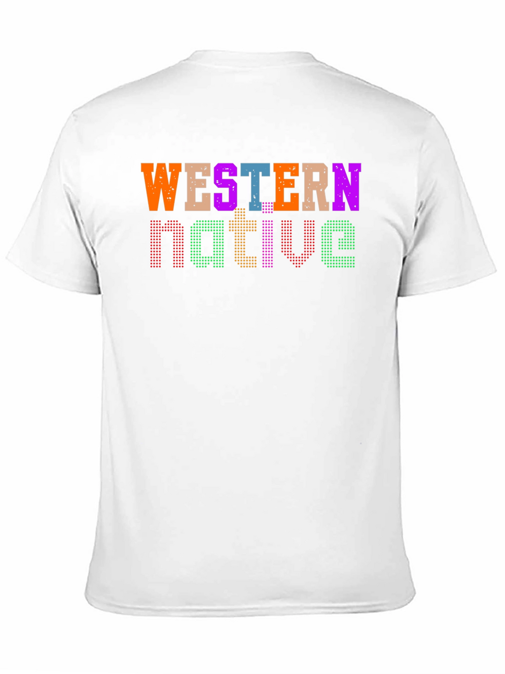 Western Native Graphic Tee - Black Casual T-Shirt