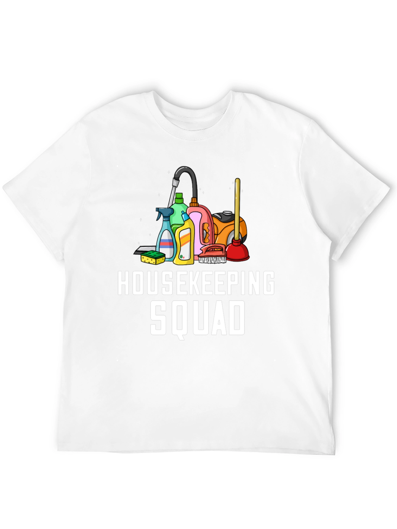 Housekeeping Squad Black Graphic Tee