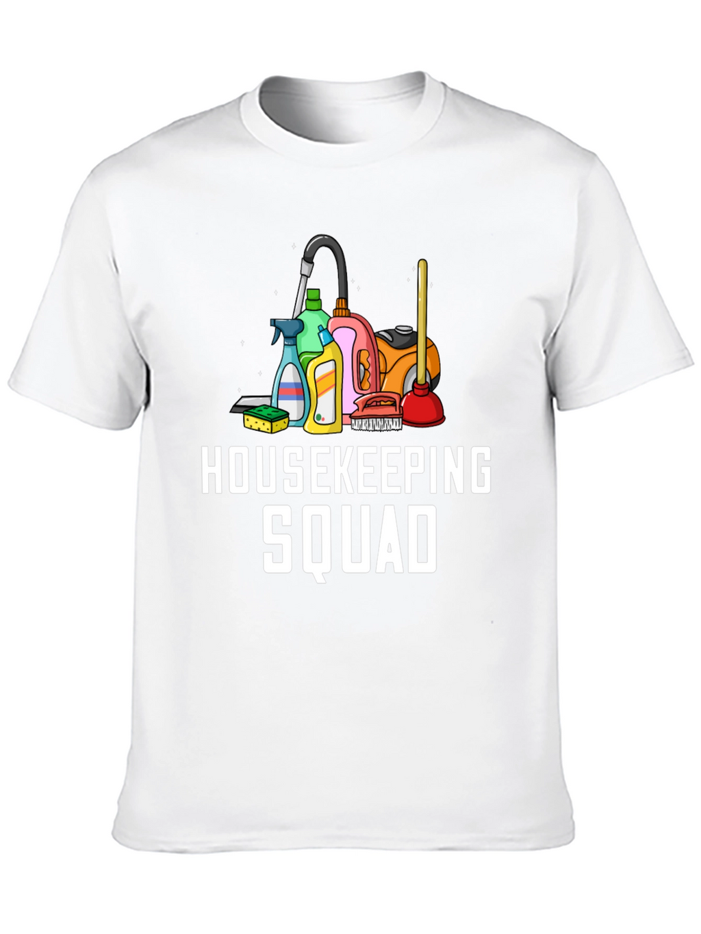 Housekeeping Squad Black Graphic Tee