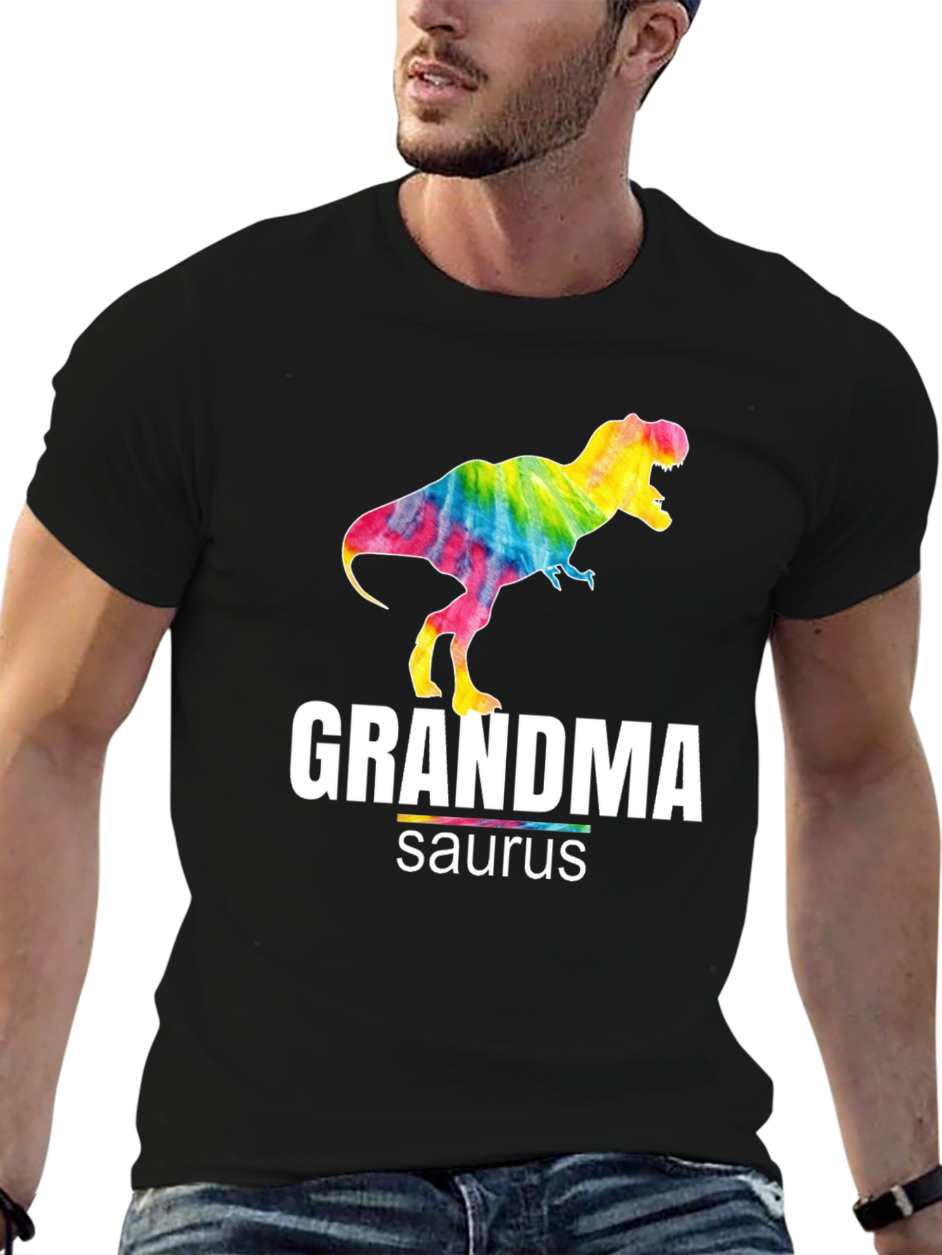 Grandmasaurus T-Shirt - Colorful Dinosaur Graphic Tee
