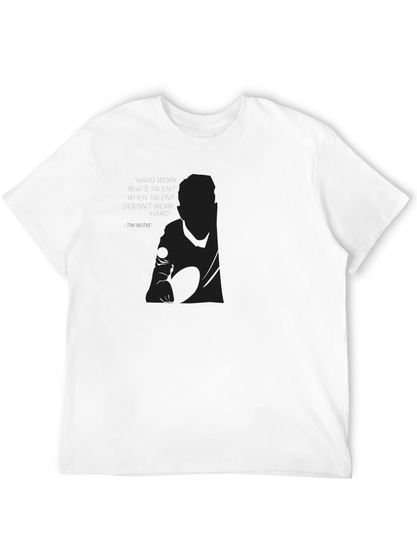Mens Black Graphic Tee - Modern Minimalist Design