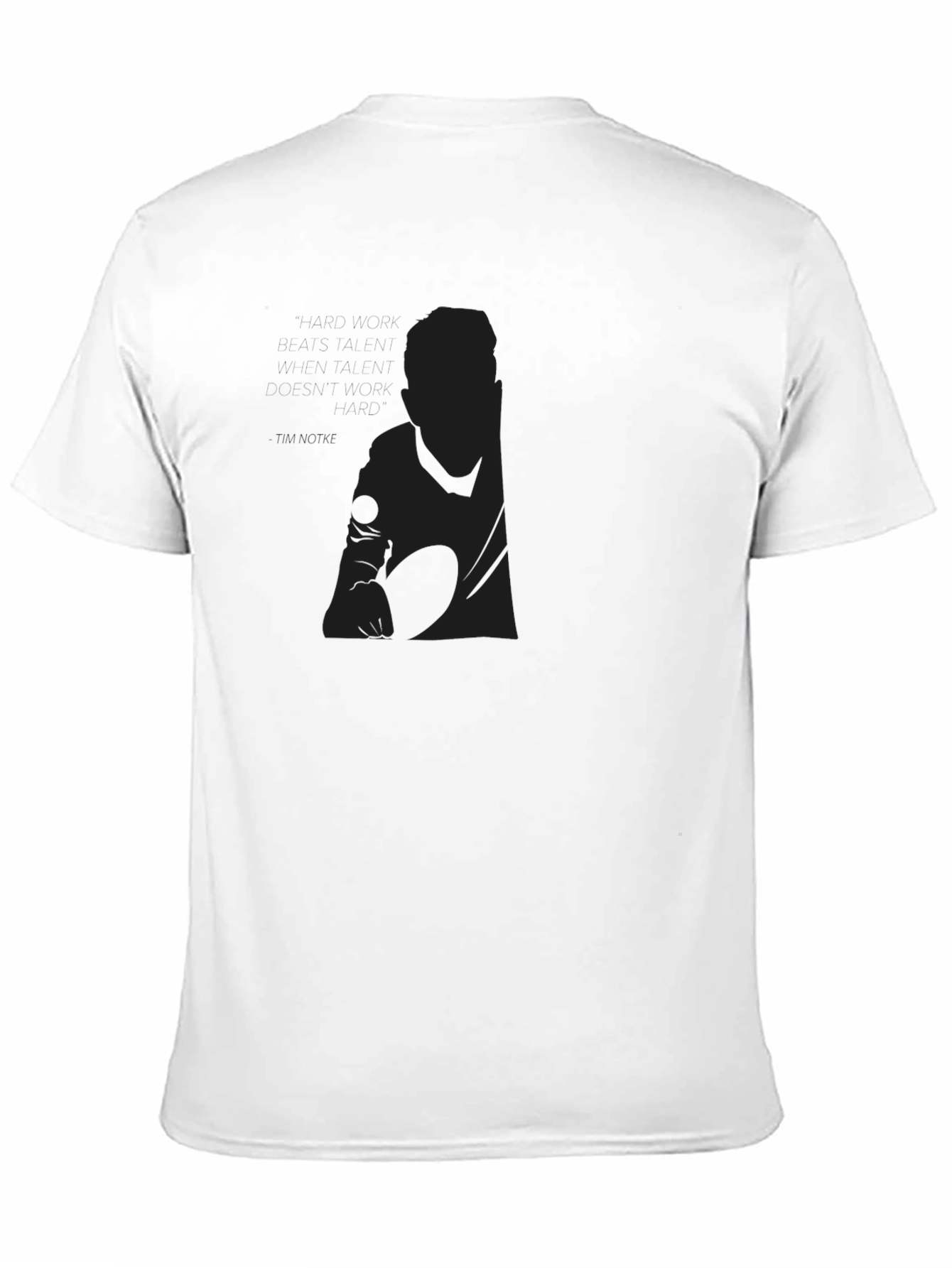 Mens Black Graphic Tee - Modern Minimalist Design