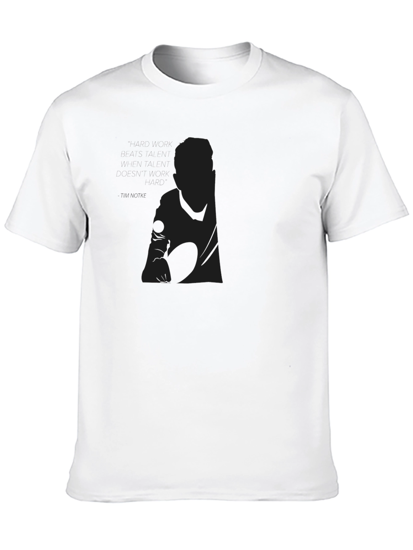 Mens Black Graphic Tee - Modern Minimalist Design