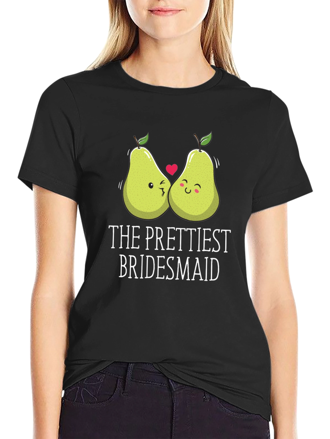 The Prettiest Bridesmaid Pear Graphic T-Shirt