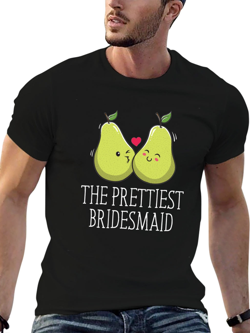 The Prettiest Bridesmaid Pear Graphic T-Shirt