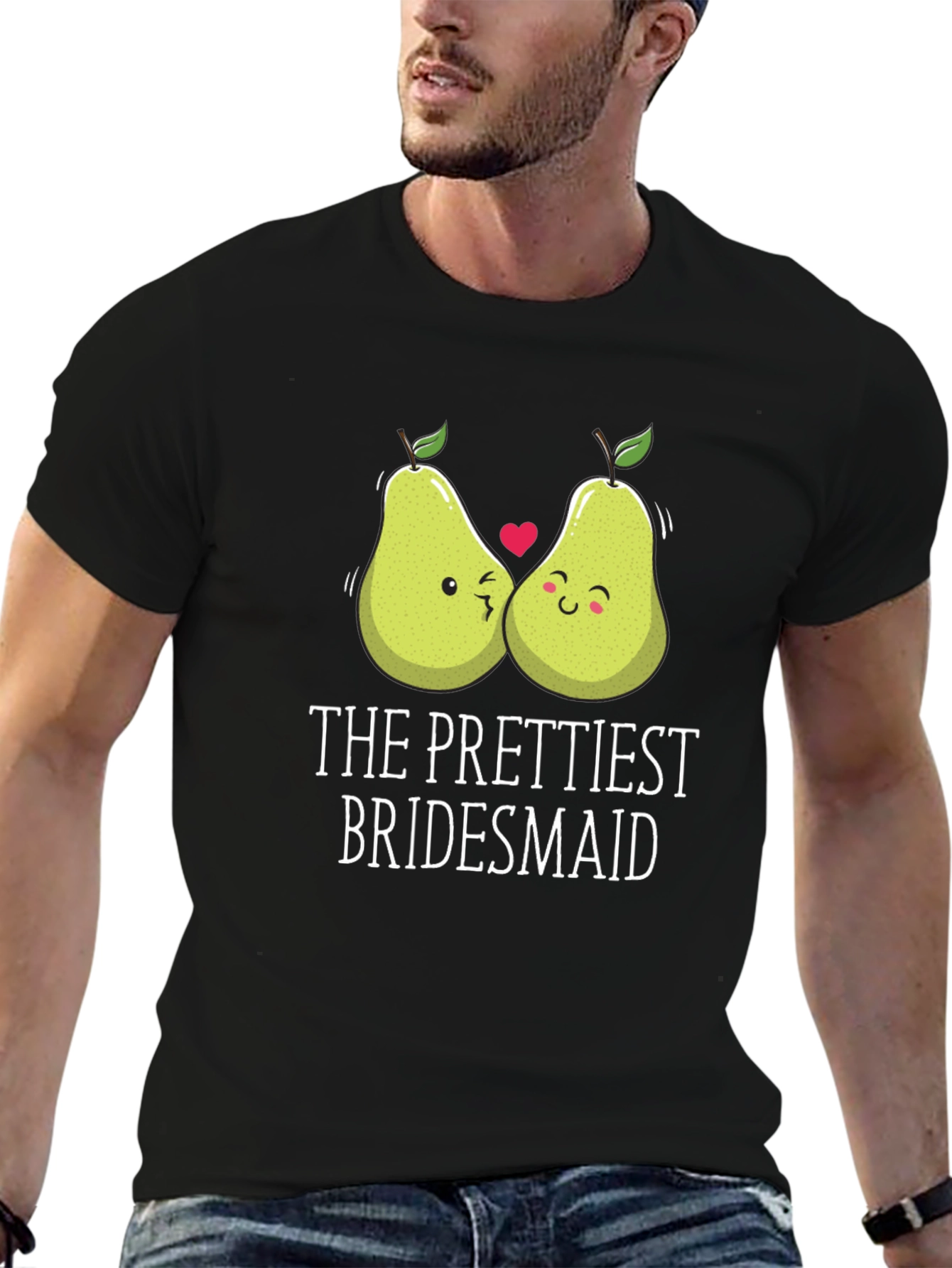 The Prettiest Bridesmaid Pear Graphic T-Shirt