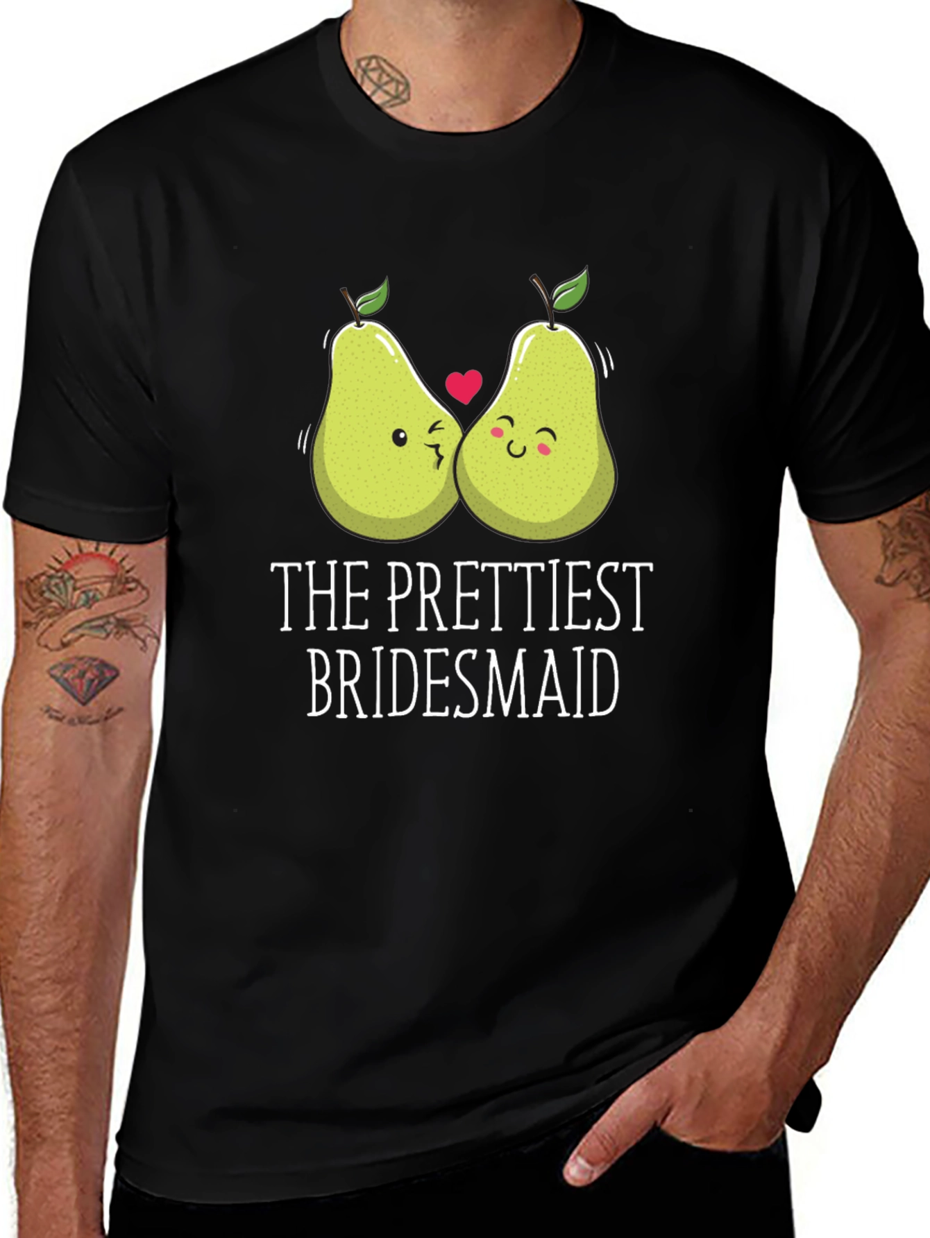 The Prettiest Bridesmaid Pear Graphic T-Shirt