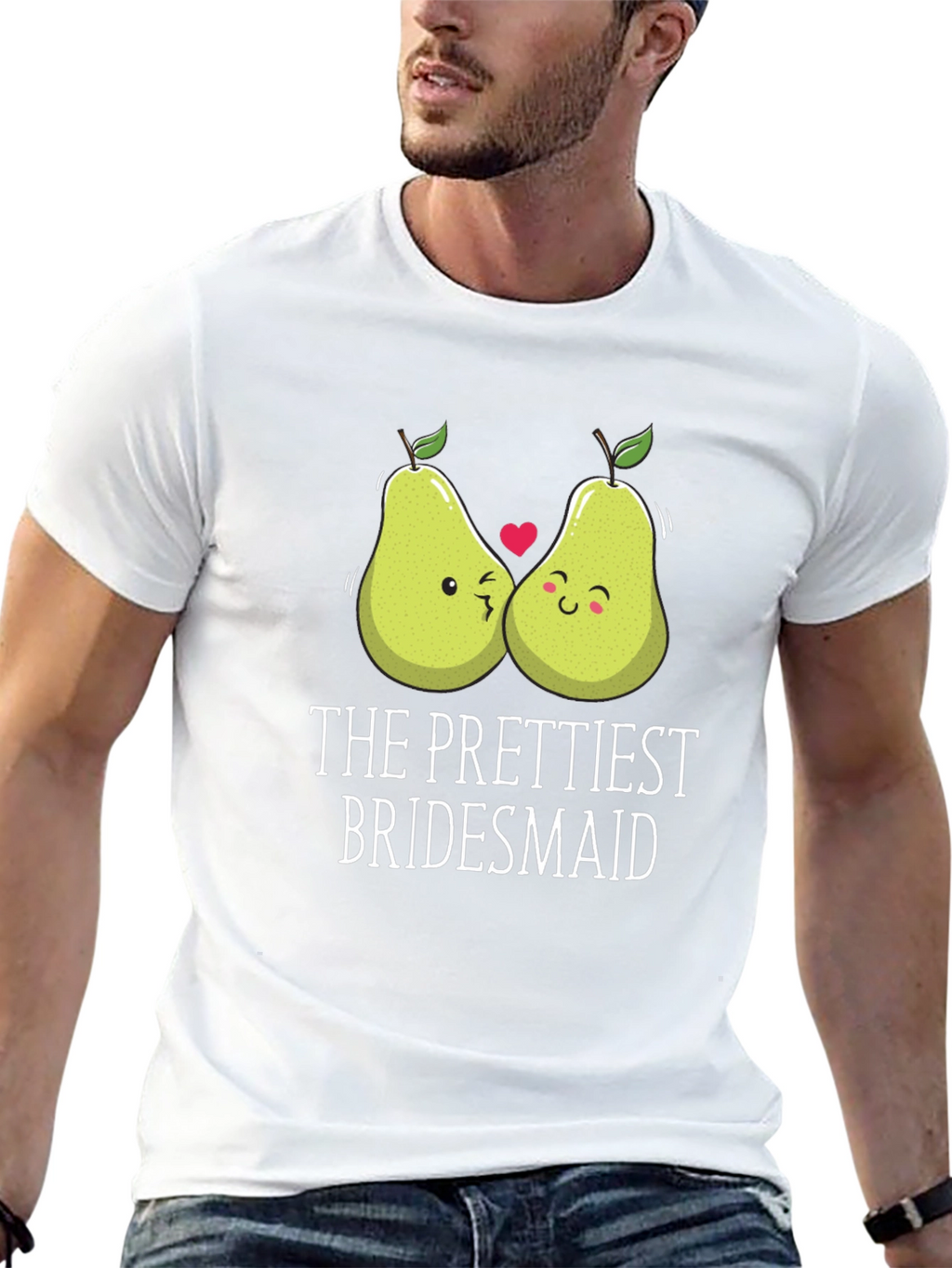 The Prettiest Bridesmaid Pear Graphic T-Shirt