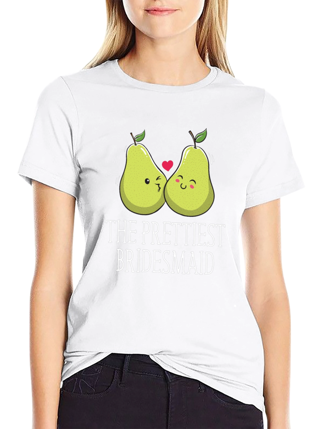 The Prettiest Bridesmaid Pear Graphic T-Shirt