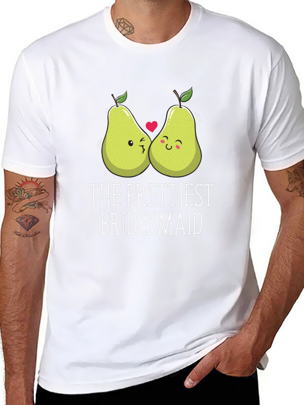 The Prettiest Bridesmaid Pear Graphic T-Shirt