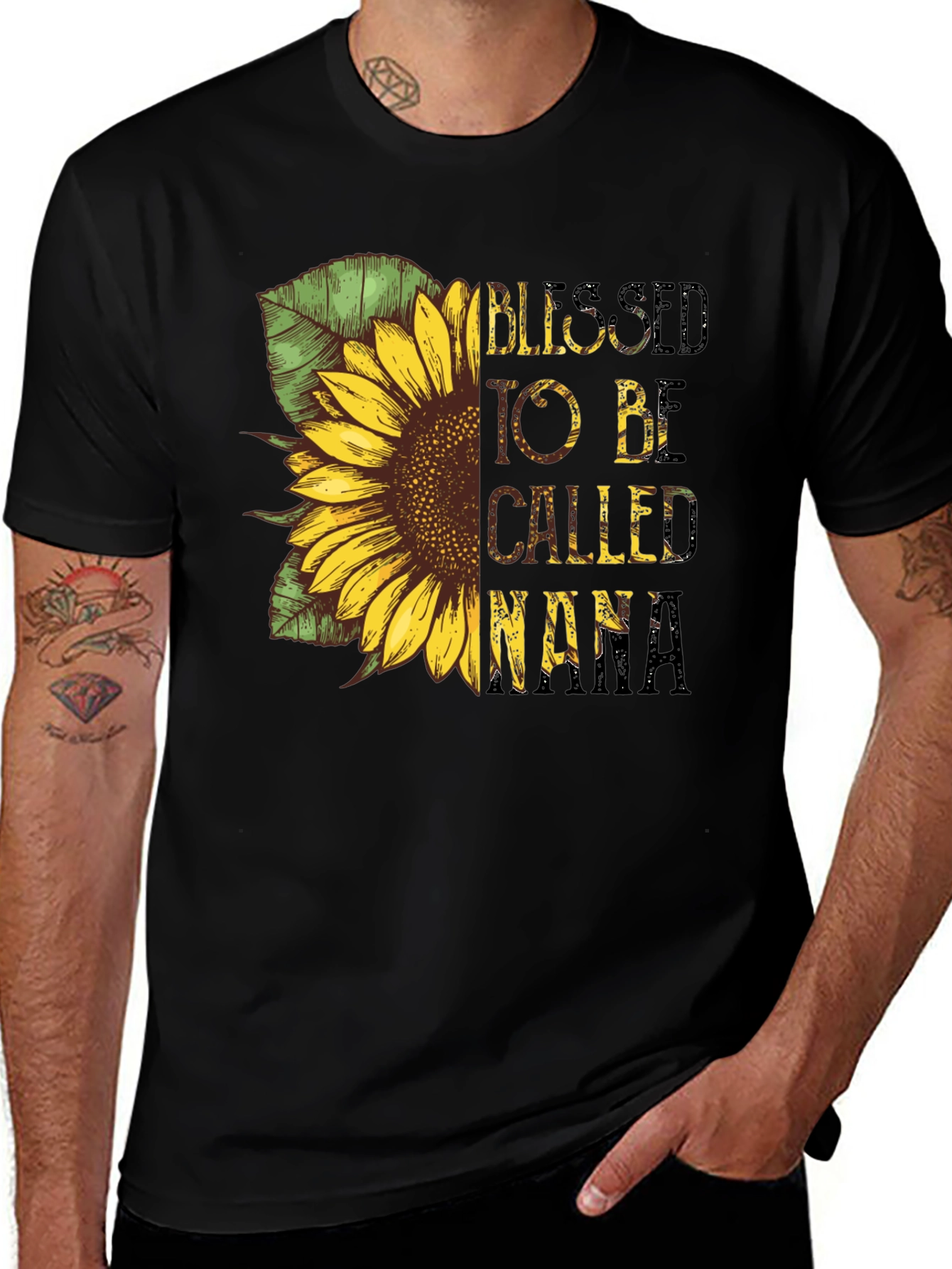 Blessed To Be Called Nana Sunflower Graphic T-Shirt