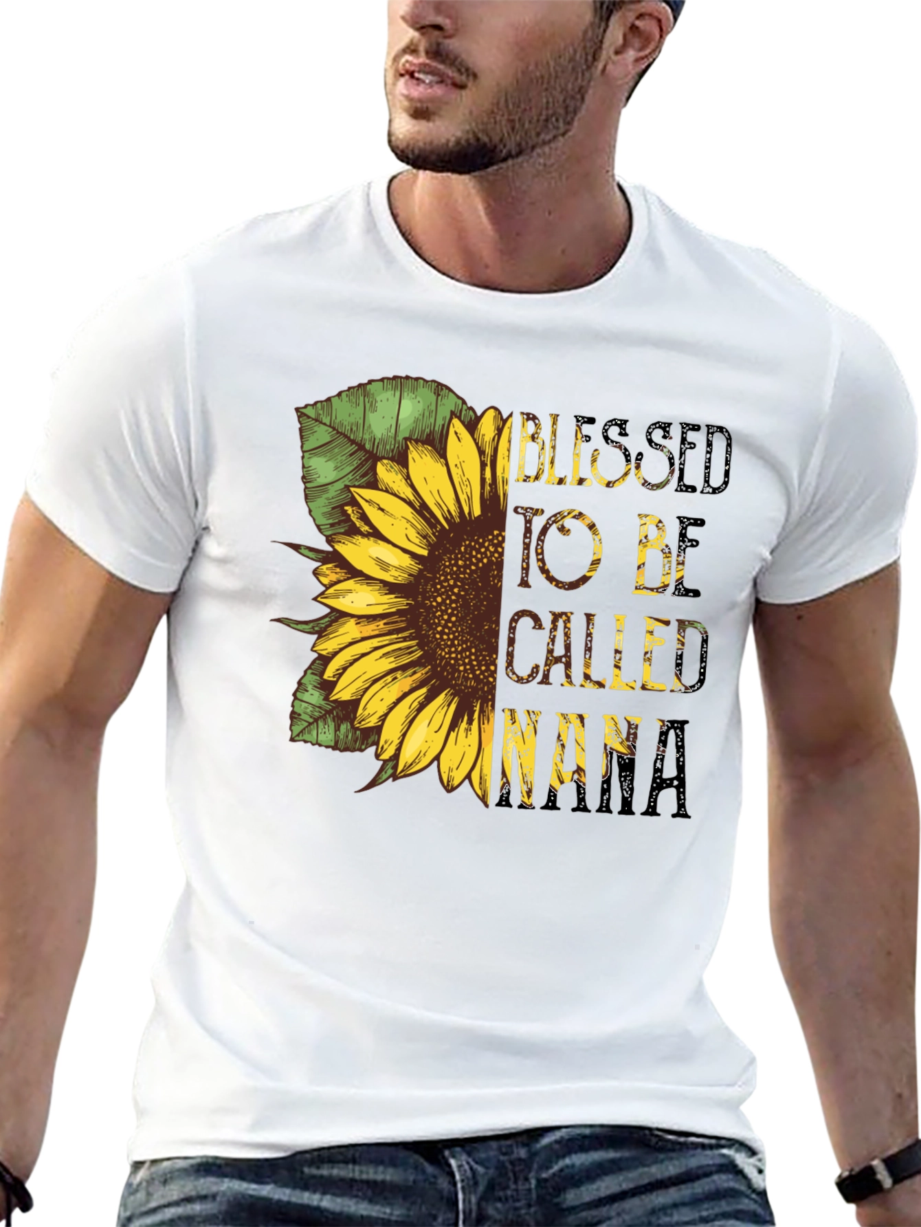 Blessed To Be Called Nana Sunflower Graphic T-Shirt