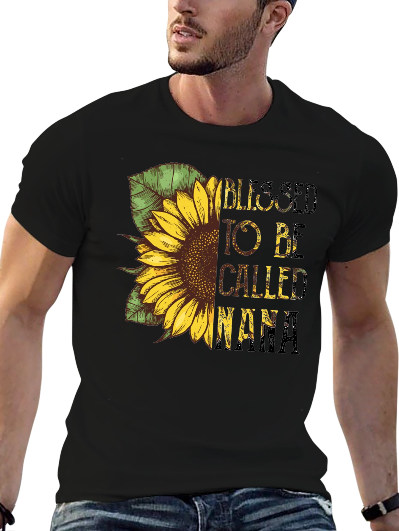 Blessed To Be Called Nana Sunflower Graphic T-Shirt