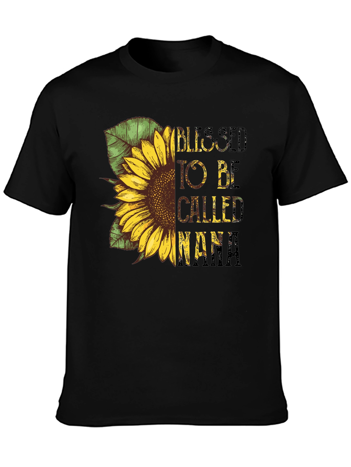Blessed To Be Called Nana Sunflower Graphic T-Shirt